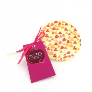 White Chocolate Heart Lolly